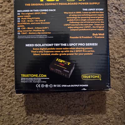 Truetone 1 Spot 9v Adapter Combo Pack with 8-Plug Daisy Chain and 5 Adaptors 2010s - Black image 3