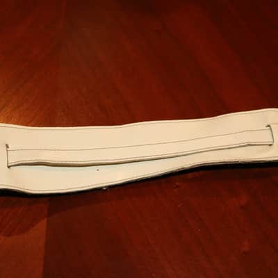 unkown Vintage Leather Strap  1960's  - White image 2