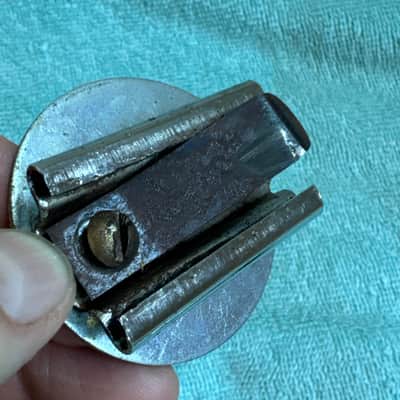 Ludwig Vintage Tom Drum Clip Style Mount Assembly - Vistalite era - 2” 70s 80s - Chrome Bild 7