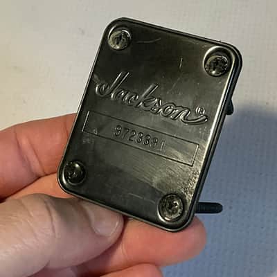 2000's Made in Japan Jackson DKMGT & Dinky Guitar Factory Black Neckplate & Screws image 3