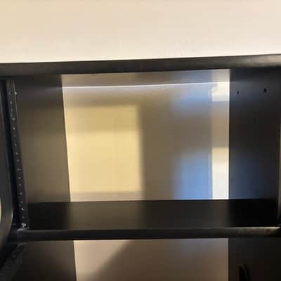 Omnirax Studio Desk Mid 2000’s - Black Melamine Laminate image 4