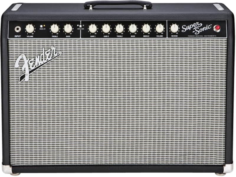 Fender Super-Sonic 22 2-Channel 22-Watt 1x12" Guitar Combo 2010 - Present - Black image 1