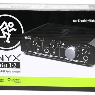 Mackie Onyx Artist 1.2 2x2 USB Audio Recording Studio Interface + Stand image 2