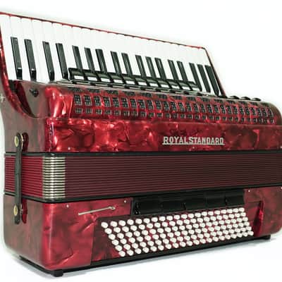 Royal Standard Full Size Piano Accordion 120 Bass made in Germany, Concert Akkordeon for Adults, New Straps and Soft Bag for Gift, 2666 image 4