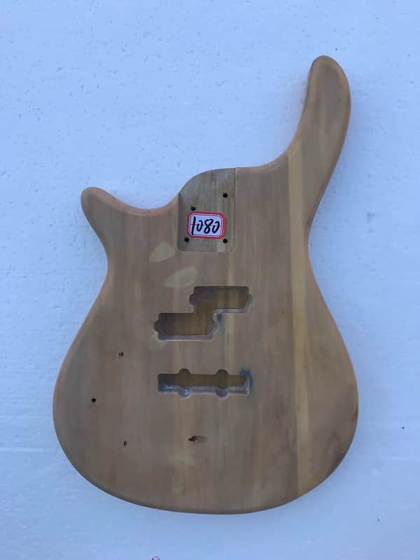 Unknown Left Handed Bass Guitar Body image 1