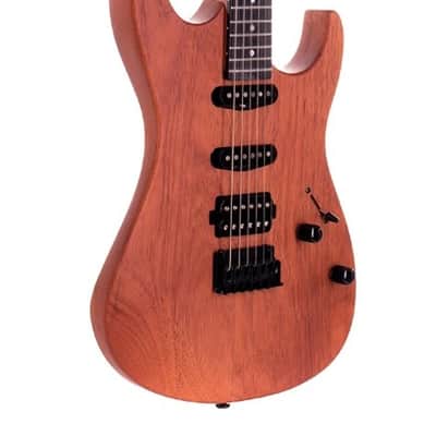 Tagima NTMS-DF Stella Natural Satin Mahogany Electric Guitar - Demo image 8