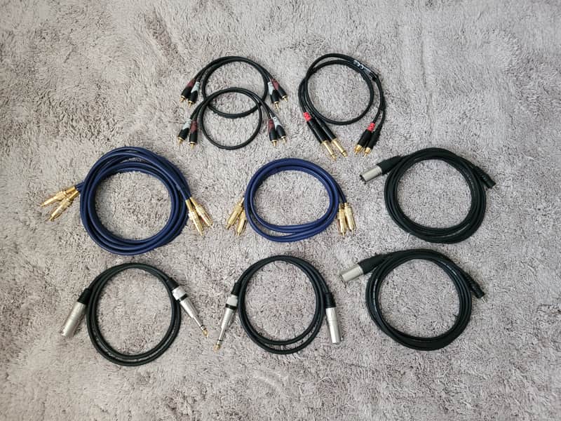 XLR, TS, TRS, RCA Audio Cable Bundle. (Oehlbach, Procab, Cordial, Accu Cable, Adam Hall) image 1