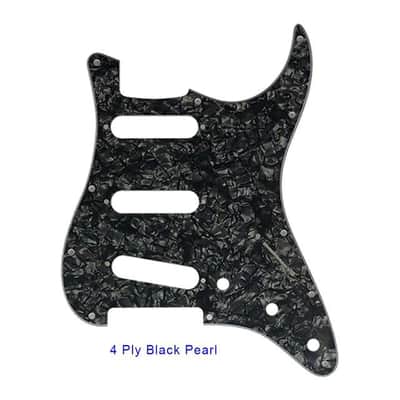 Custom Pickguard - Free Shipping-4Ply Black Pearl image 1