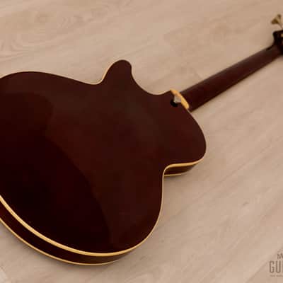 1988 Ibanez AB200 Artstar Vintage Semi-Hollow Bass Wine Red image 14