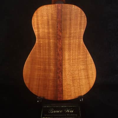 Handcrafted Concert Ukulele, Solid Hawaiian Koa, Mermaid Inlay, Soft-bag, Bruce Wei UG15-2935 image 5