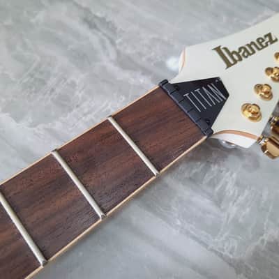 LOADED Ibanez Neck JBM10FX - Pearl White Matte w/ Magnum GOLD image 2