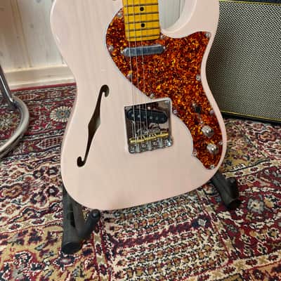 Fender Limited Edition American Pro II Tele Thinline MN 2024 - Transparent Shell Pink image 2