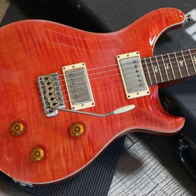 2000 PRS Custom 22 10 Top Electric Guitar Blood Orange + OHSC image 2