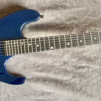 Kramer Nightswan 1988 - Blue Sparkle w. Juarez Vintage Pickups image 2