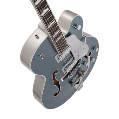 2022 Gretsch G6136T-140 PRO 140th Falcon Hollowbody Gtrw/Bigsby, 2-Tone Stone/Pure Platinum, JT2212XXXX image 12
