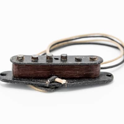 1973 Fender Stratocaster Vintage Black Bobbin Pickup Staggered Pole 5.7k ohms image 3