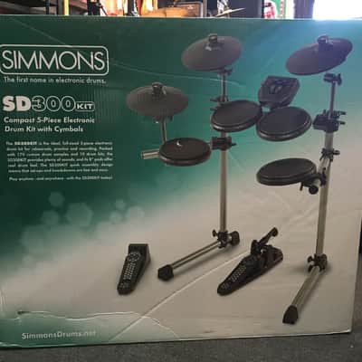 Simmons SD300 KIT Compact 5 Piece Electronic Drum Kit with Cymbals image 1