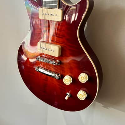 Huss and Dalton Meridian DC Custom - Angel-Step Flame Top - Fralin P-90s image 20