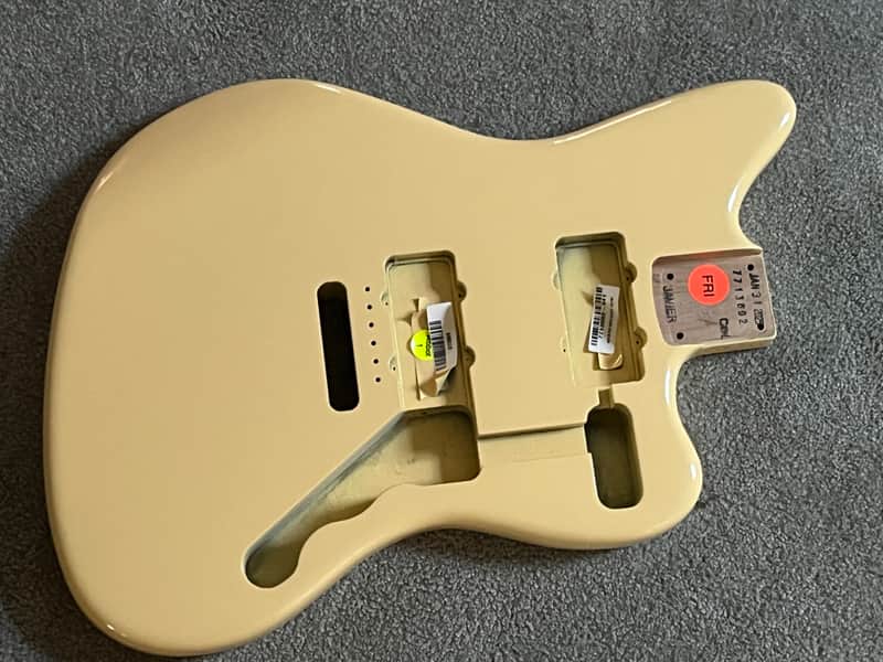 Fender American Performer Jazzmaster guitar body Vintage White image 1
