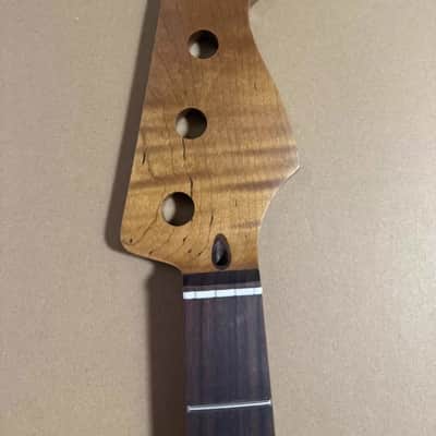 Roasted Flamed Maple Jazz Bass Neck - 20 Frets image 1