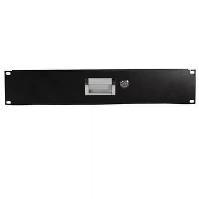 2U 19" Rack Mount Locking Drawer | Pro Audio DJ Server Rack Storage Cabinet with Keys – Steel Equipment Organizer image 3