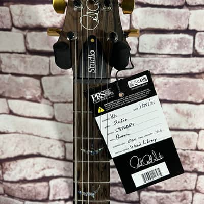 PRS Studio Wood Library 10 Top Flame Fire Redburst Mahagony Back Red Tiger Paisley image 7