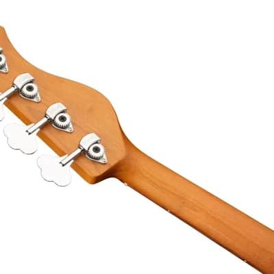 Sadowsky MetroExpress 21-Fret Vintage J/J Bass, Morado Fingerboard, Fretless, Lefthand, 4-String - Solid Black High Polish image 8