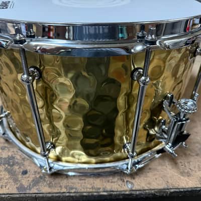 Dallas Drum 14x8 Hammered Brass Snare Drum 2025 - Hammered brass image 2