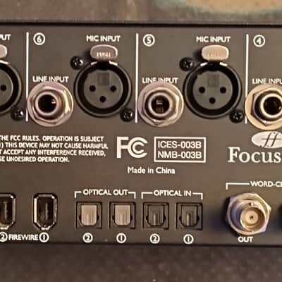 Focusrite Liquid Saffire 56 Firewire Audio Interface 2010s - Black image 4