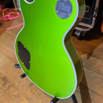 Gibson Custom Shop Made 2 Measure Les Paul Custom w/ Ebony Fingerboard Gloss Gecko Green Sparkle image 20