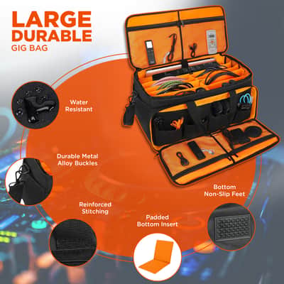 Talrizio Cable File Gig Bag Organizer Musician and DJ HZ 2024 - Black image 3