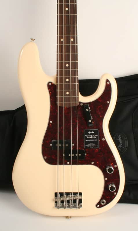 Fender Vintera II '60s Precision Bass Rosewood Fingerboard Olympic White MX24018624 image 1