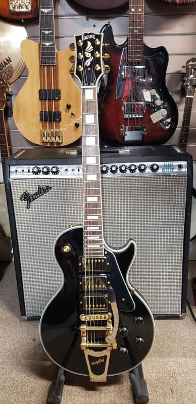 Burny RLC-85 Black Electric Guitar image 1
