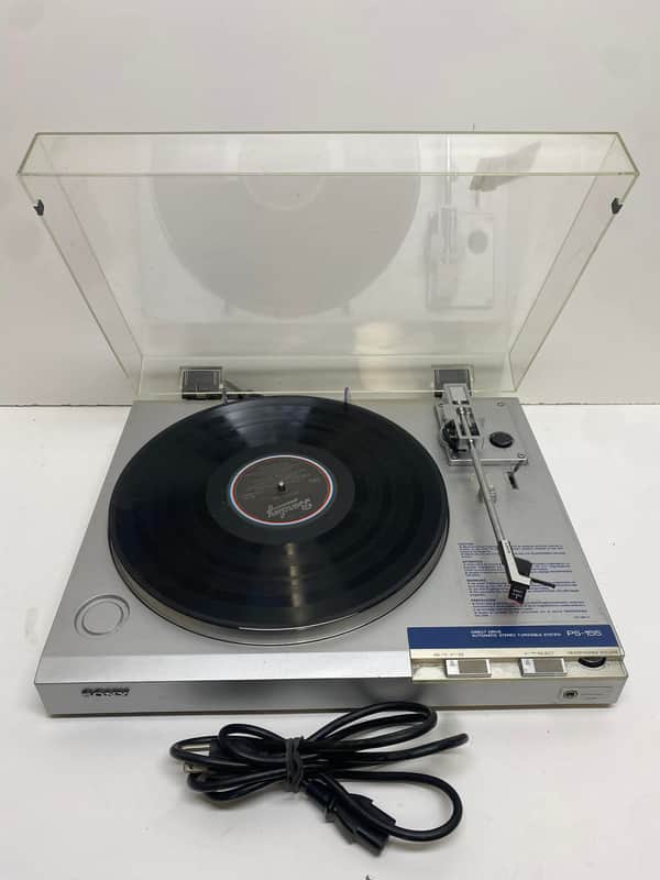 Sony PS-155 Vintage Turntable 1980's - Silver image 1