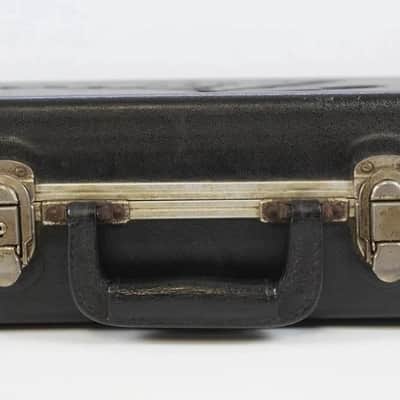 1978 Vintage Fender Stratocaster Molded Black Plastic Hardshell CASE CBS Era 1970s-1980s USA Strat image 5