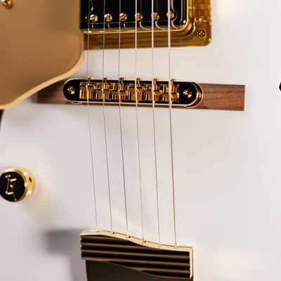 Gretsch G5422GLH Electromatic Classic Hollow Body Double-Cut Left-Handed Electric Guitar - Snow Crest White image 12