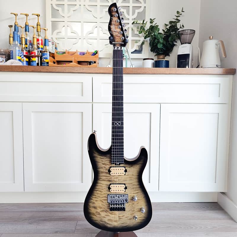 First-Run Chapman ML-1 "NORSEMAN" Hot-Rodded Super-Strat w/ DiMarzio Pickups, Floyd Rose trem, Deluxe Gig Bag & More! MIK image 1