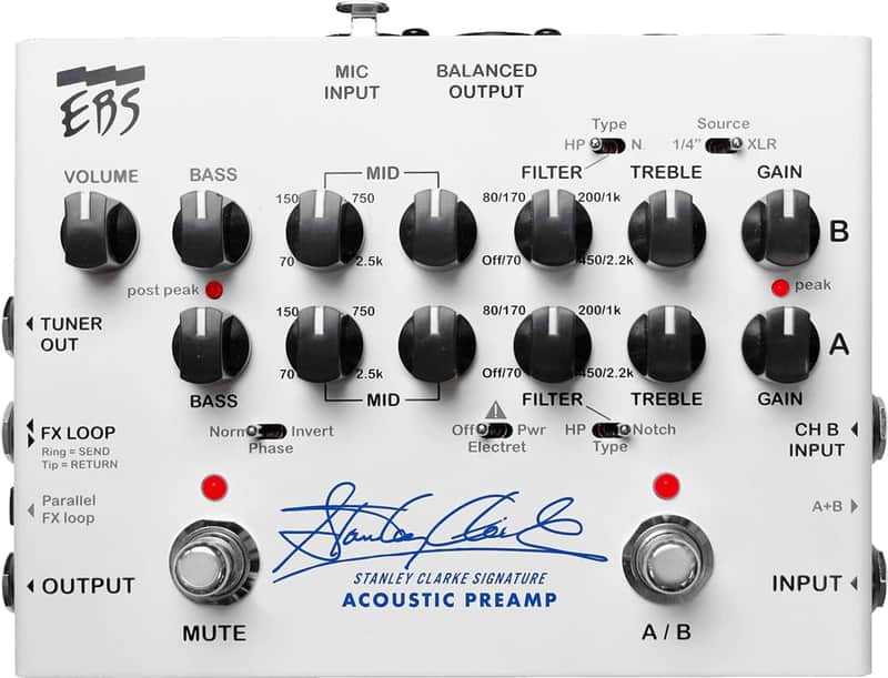 EBS Stanley Clarke Signature Acoustic Preamp image 1