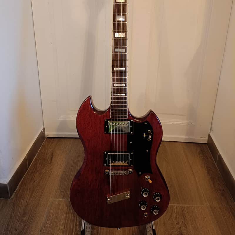 2013 – 2021 Guild Newark St. Collection S-100 Polara Cherry Red