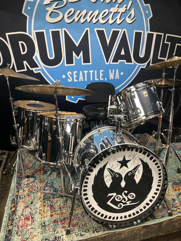 Steve Gorman's Black Crowes/Jimmy Page Tour, Ludwig Classic Series 4-Piece Drum Set, Signed!! image 1