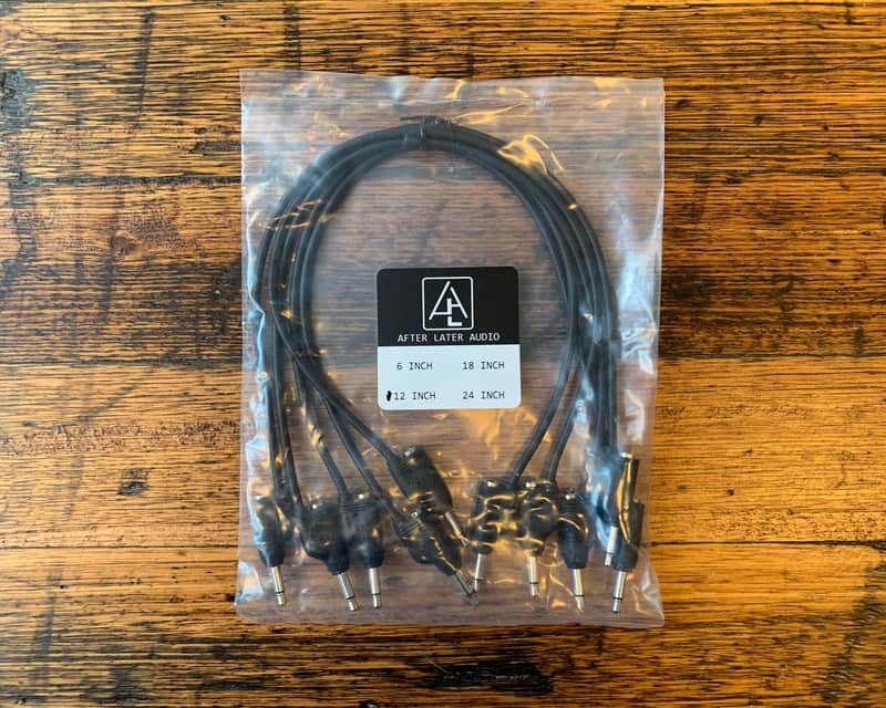 After Later Audio 30cm Double-end Stackable Patch Cable 5 Pack - Black image 1