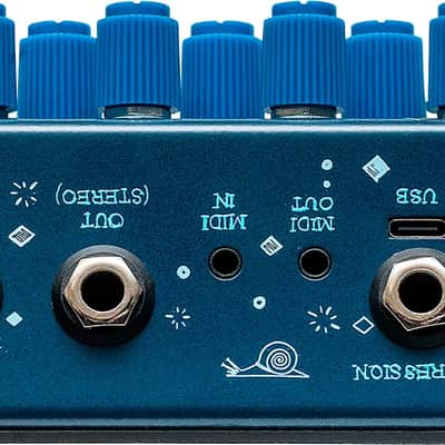 Old Blood Noise Endeavors Dark Star V3 Reverb Effects Pedal, Blue image 4