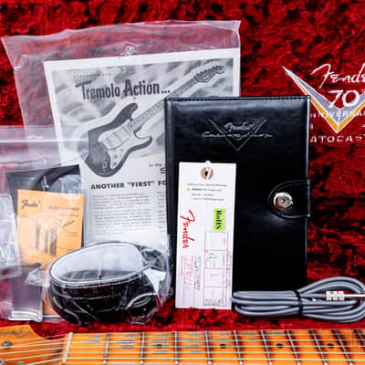 2024 Fender Custom Shop Limited Edition 1954 Stratocaster 70th Anniversary Heavy Relic, Cimarron Red Over Two-Tone Sunburst image 18