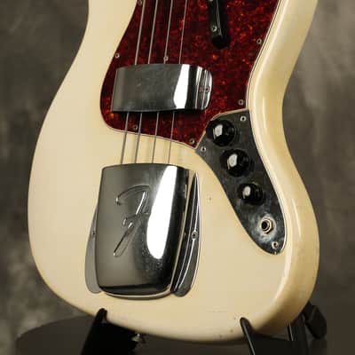 1966 Fender Jazz Bass Custom Color OLYMPIC WHITE image 4