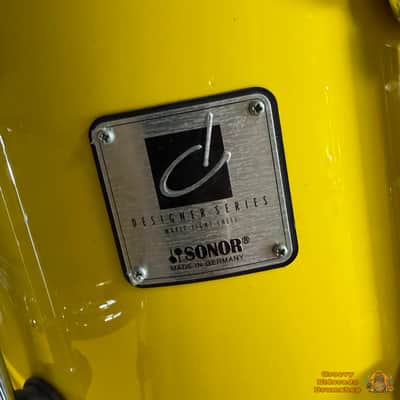 RARE! Sonor Designer Maple Light 20,10,12,14,15 + 14x4 Drum Kit - Yellow image 4