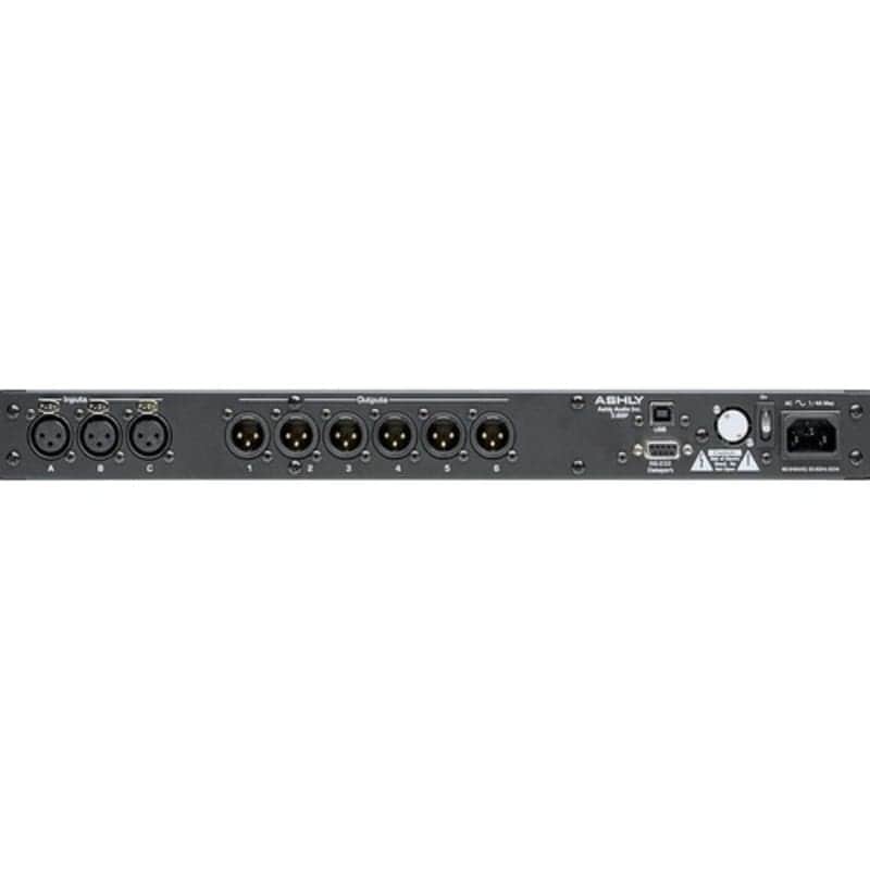 Ashly 3.6 SP 3 Input, 6 Output Digital Speaker Processor 2023 - BLACK image 1