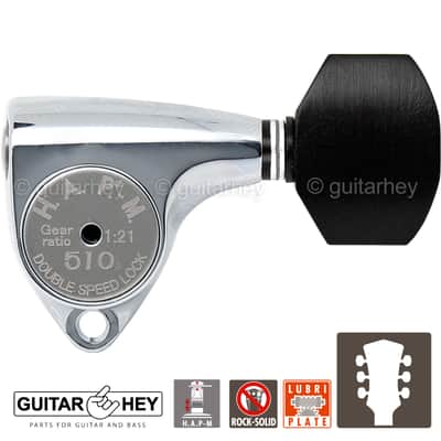 NEW Gotoh SGV510Z-EN07 HAPM L3+R3 Locking Tuners Adjust. Post Height 3x3, CHROME image 1