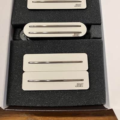 Joe Barden Engineering (JBE Pickups) HSH Set (Single Mode  HB Neck- S-Dlx Middle -Single Mode HB Bridge) White image 1