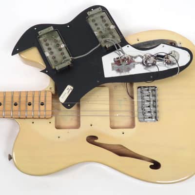 1978 Fender Telecaster Thinline - Original Transparent Blonde Finish- Large Neck Profile - Wide Range Pickups image 16