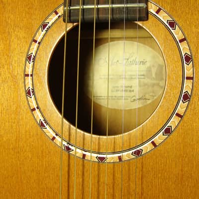 BEAUTIFUL ART & LUTHERIE ACOUSTIC PARLOR GUITAR AMI ALMOND 023097000364 GODIN image 11